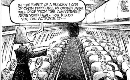 Caricatura Low Cost Airline