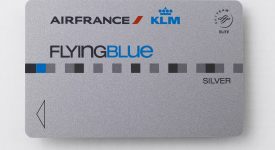 Card Flying Blue Silver