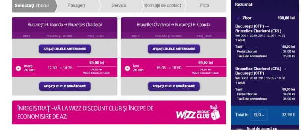 Oferta Bilet Avion Bruxelles
