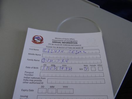 02. Formular viza Nepal