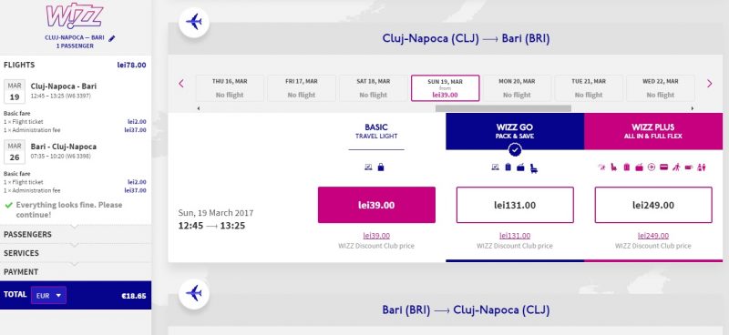 03. Wizz Cluj - Bari