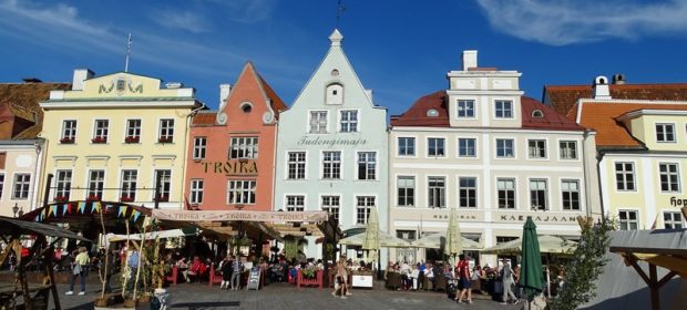 . Piata Centrala Talinn Estonia Tarile Baltice