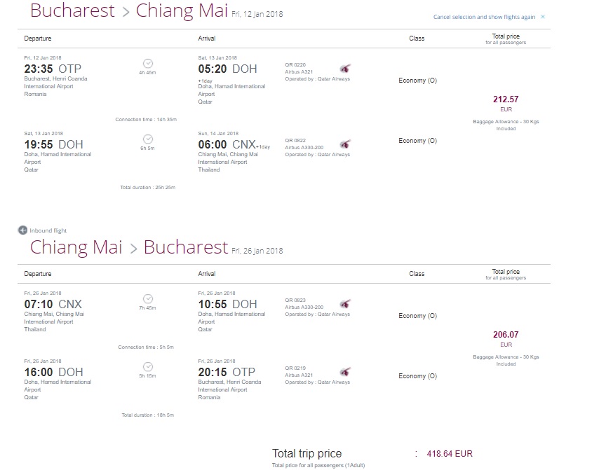 Bucuresti Chiang Mai