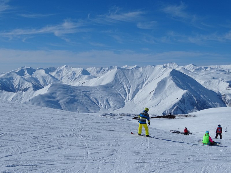 Snowboarding Gudauri