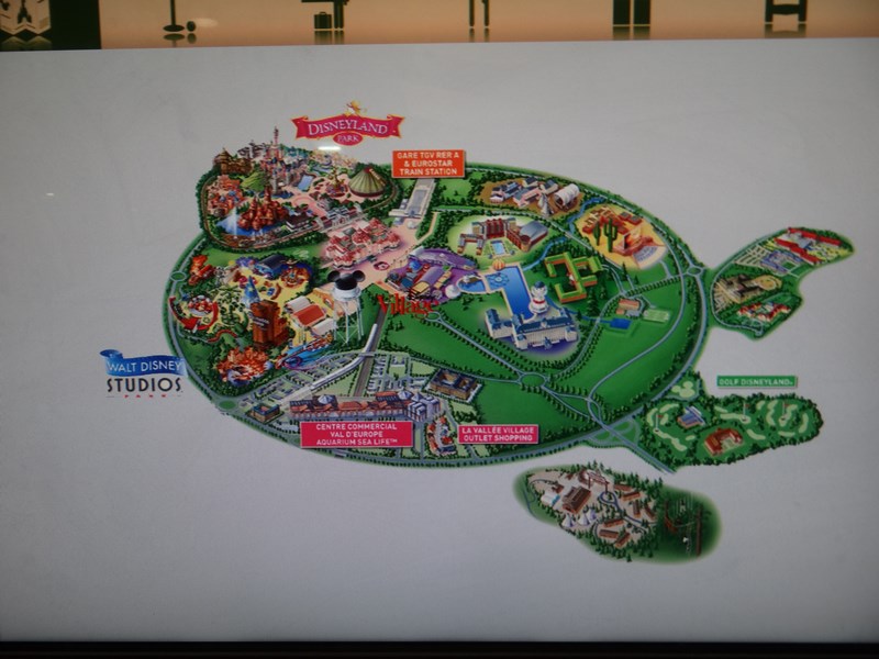 Harta Disneyland Paris
