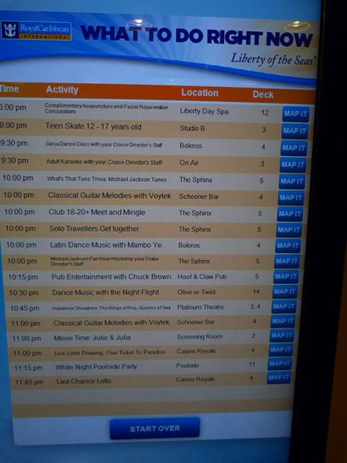 Programe Liberty Of The Seas
