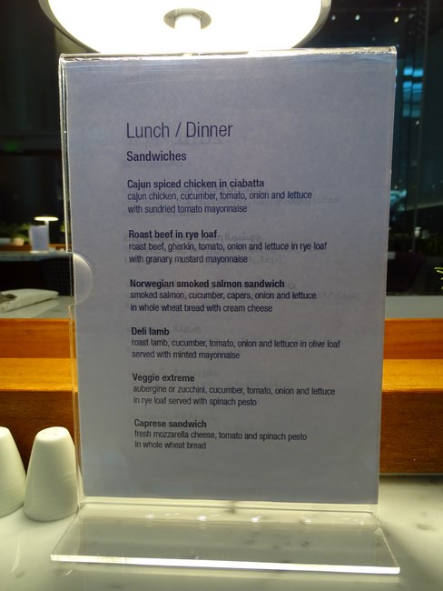 Meniu Business Lounge