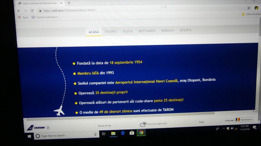 Informatii Tarom