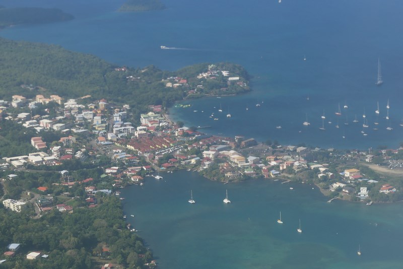 Martinique din avion