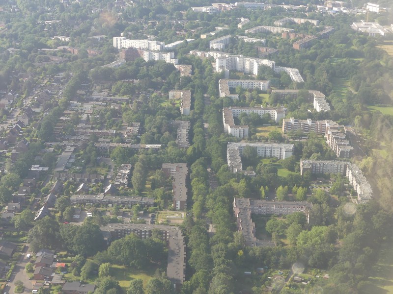 Hamburg din avion