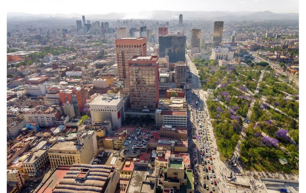 Mexico City vazut de sus calatorii de grup Mexic