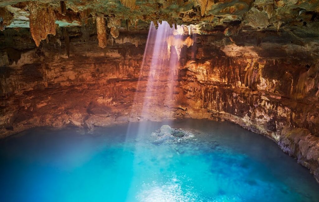 Canva Cenote Samula Sinkhole in Valladolid Mexico