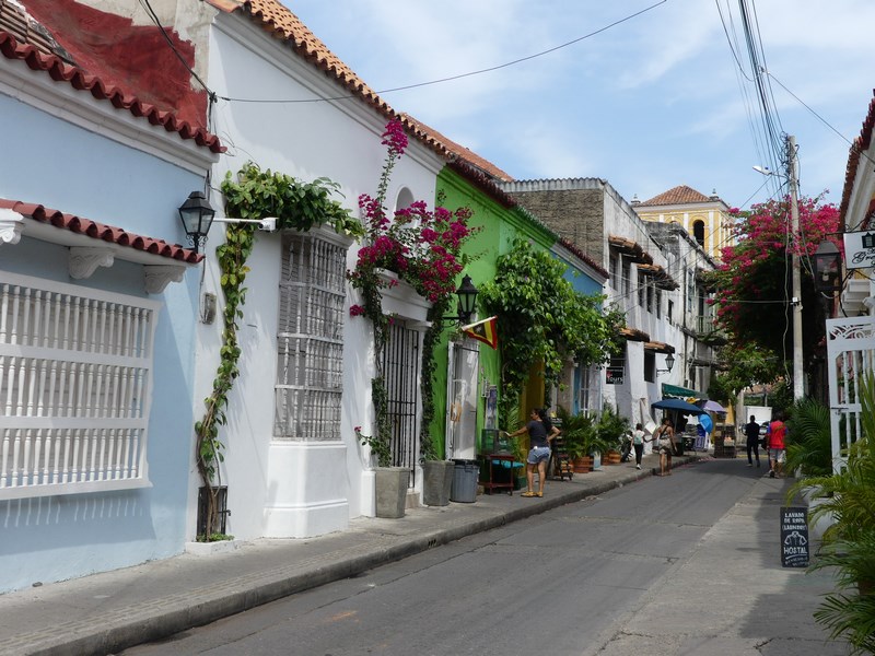 Cladiri colorate Cartagena