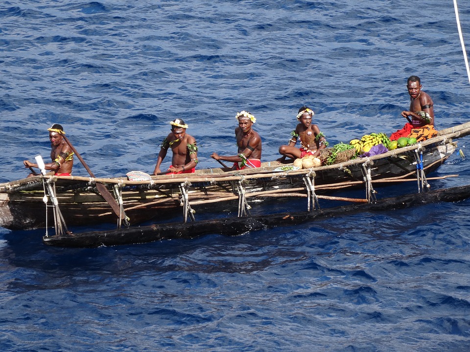 Canoe in Papua