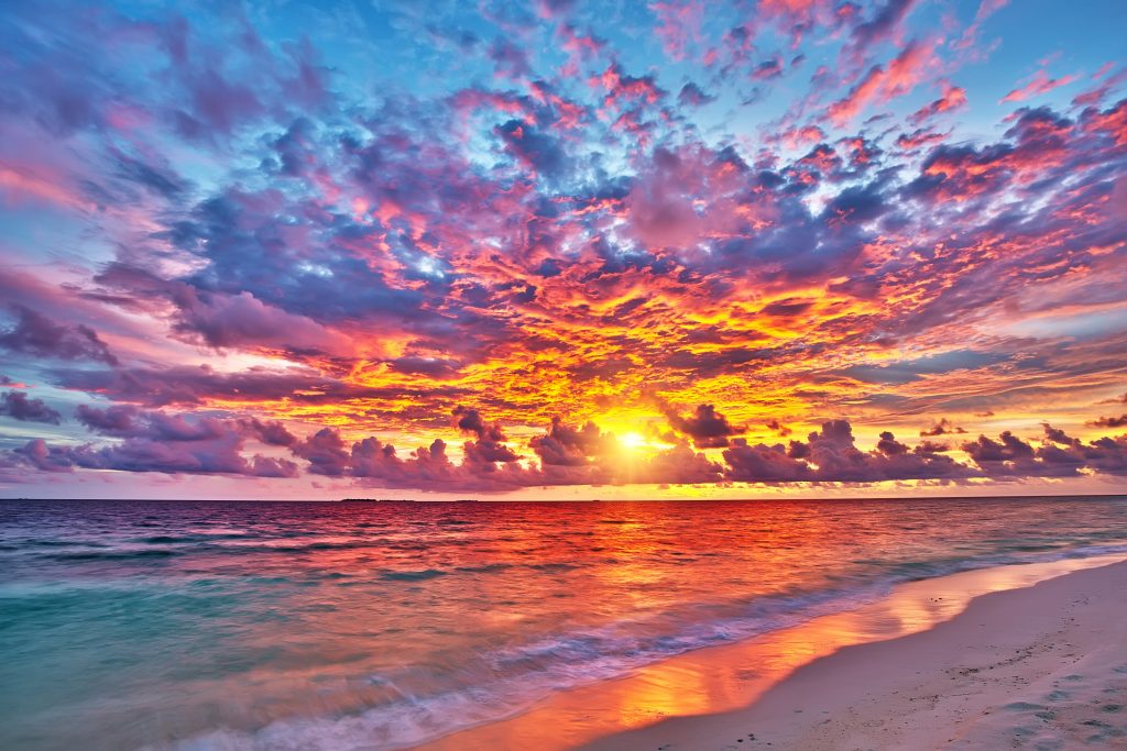 Apus de soare Maldive