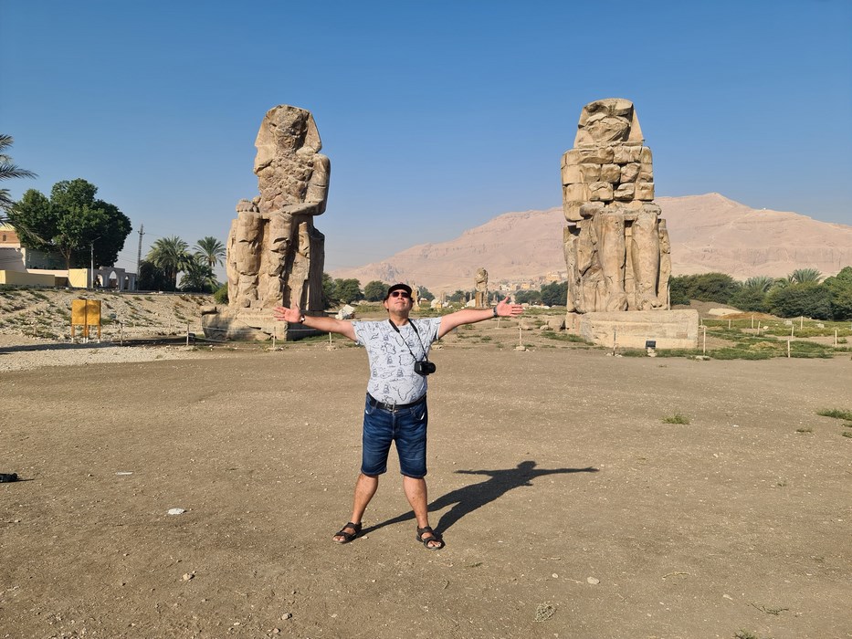 Colosii lui Memnon Luxor Egipt