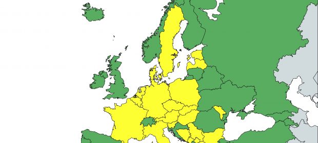 Harta Europa martie