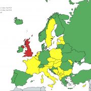Harta Europei lista galbena