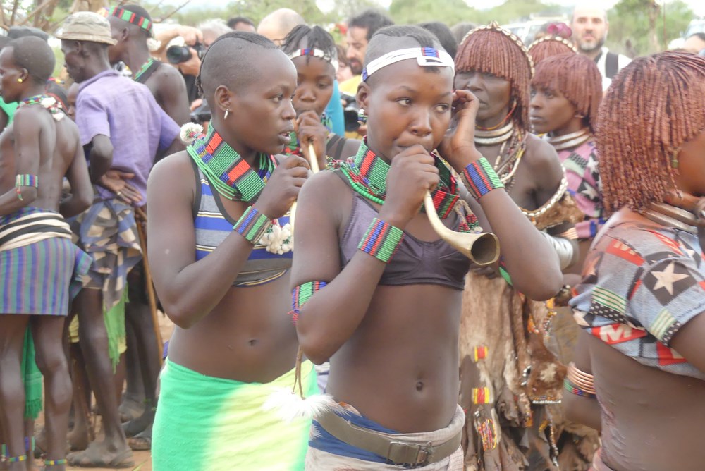 Femeie sufland in trambita