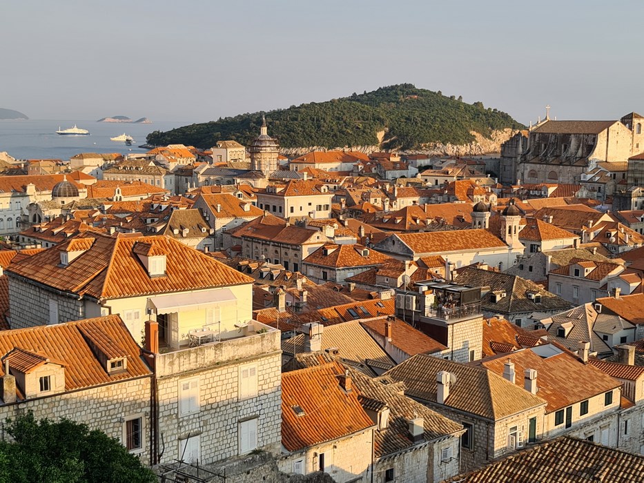 Panorama Dubrovnik de pe ziduri