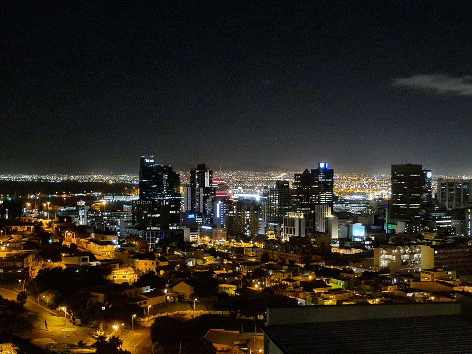 Night view Cape Town