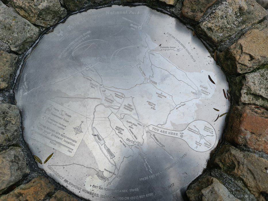 Harta Table Mountain