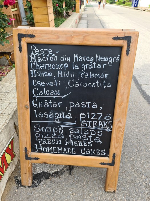 Meniu in romaneste