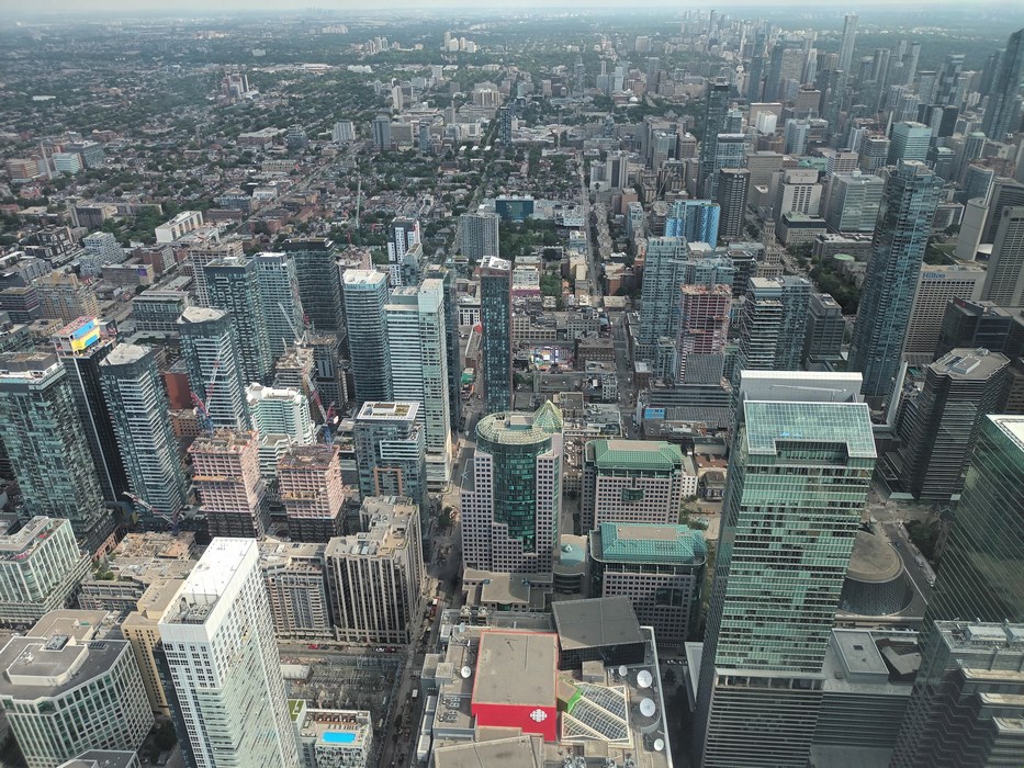 Panorama Toronto din varf