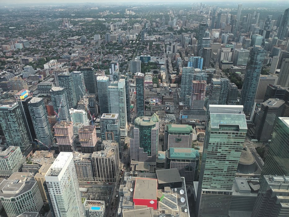 Panorama Toronto din varf
