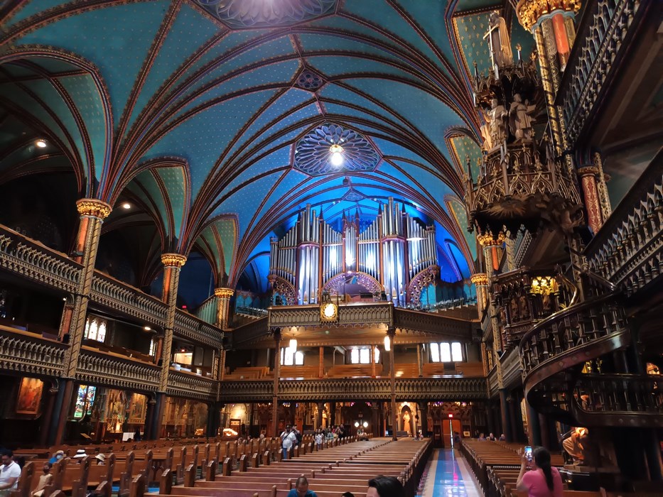 MONTREAL catedrala Notre Dame interior