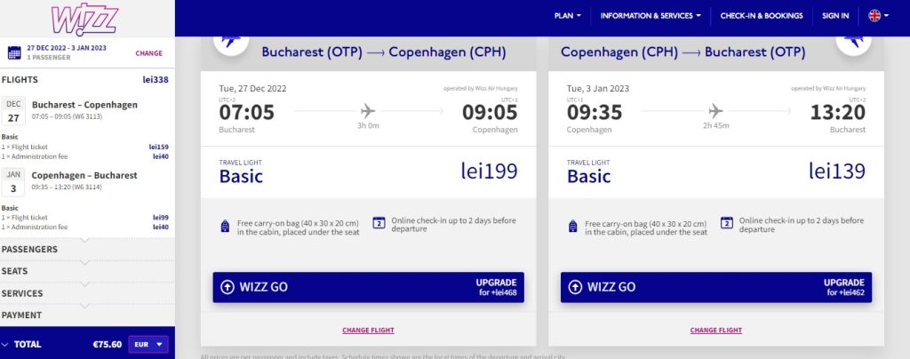 Bucuresti Copenhaga