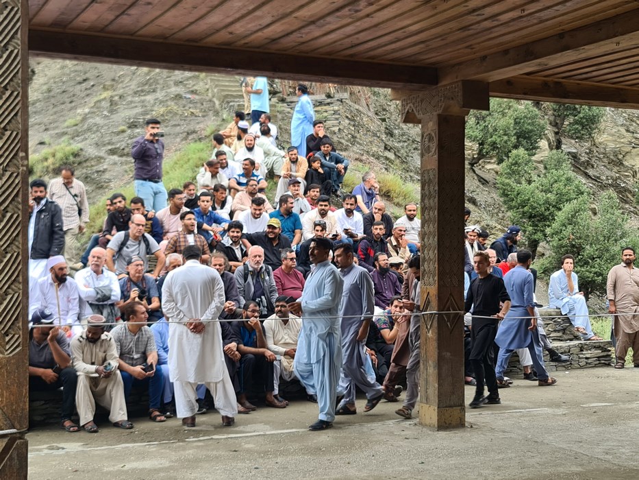 Tourists in Kalash