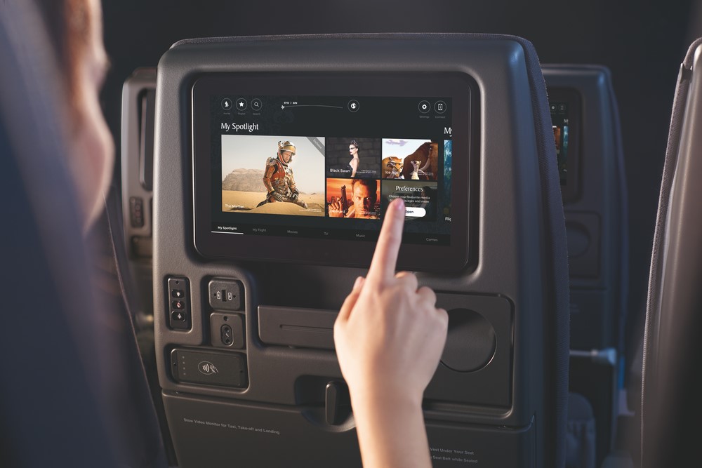 Sistem entertainment SIngapore Airlines