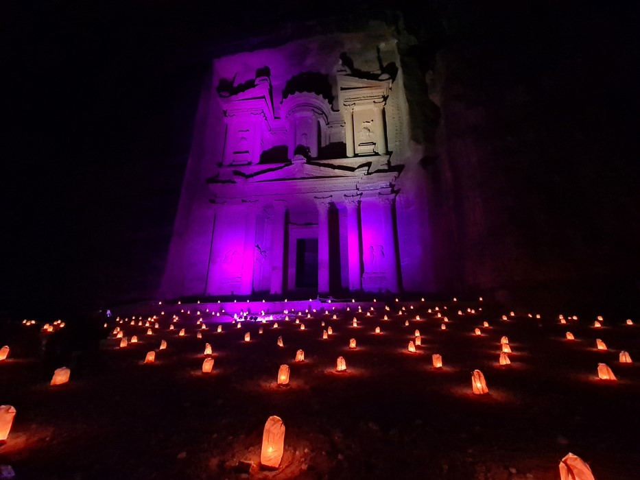 Petra by night