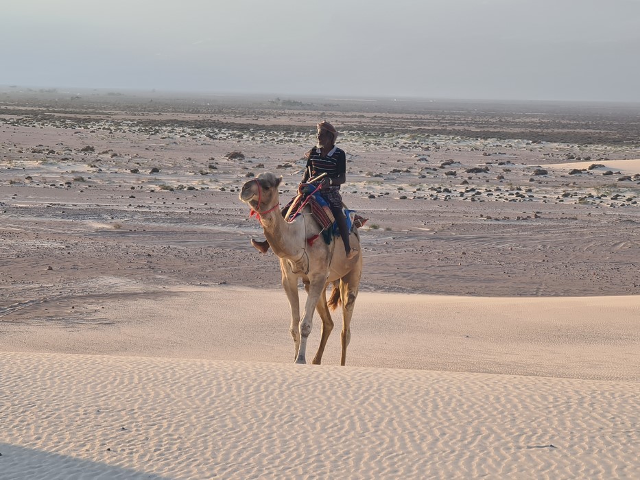 Camila in desert