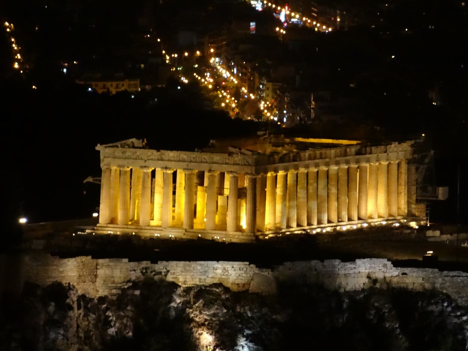 Parthenon by night
