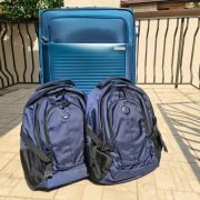 Troller Carlton si rucsac Delsey Navigator