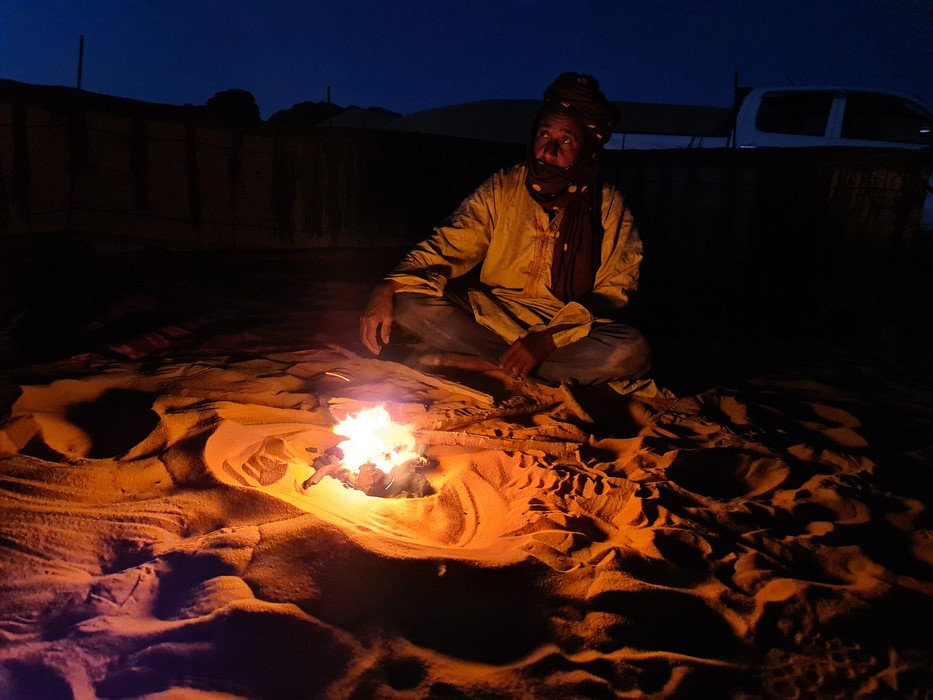 Foc in desert