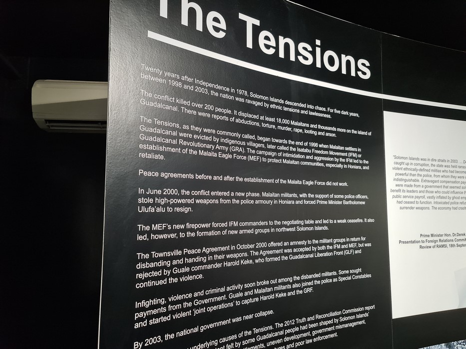 The Tensions Solomon Islands