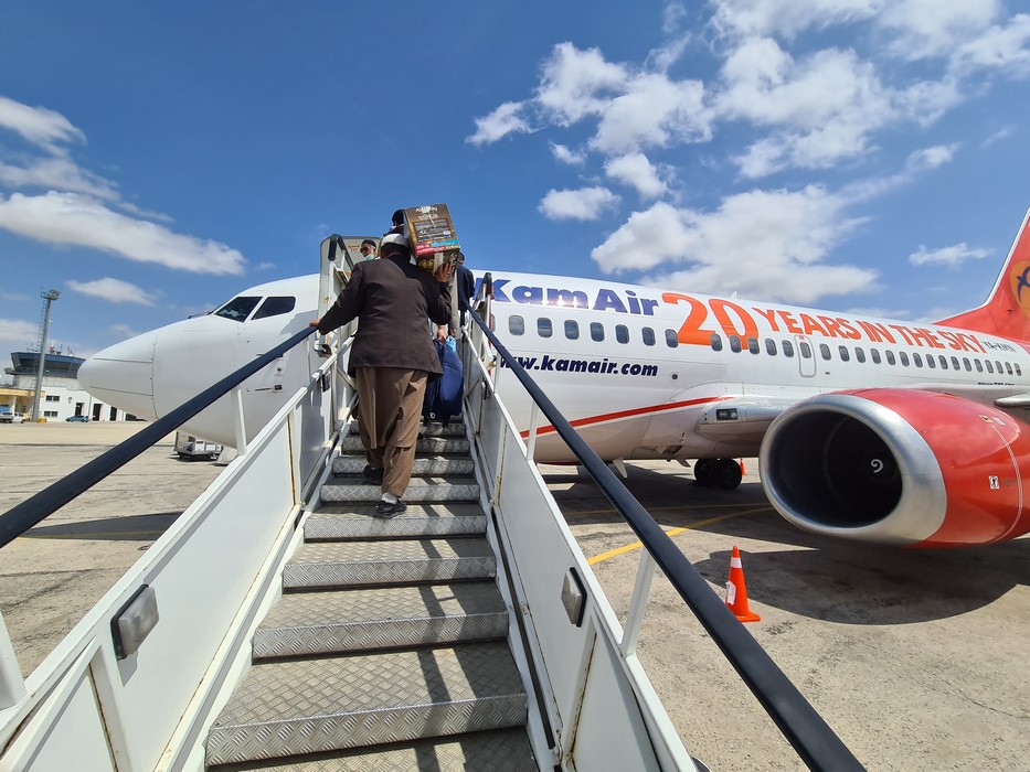 KAM Air boarding
