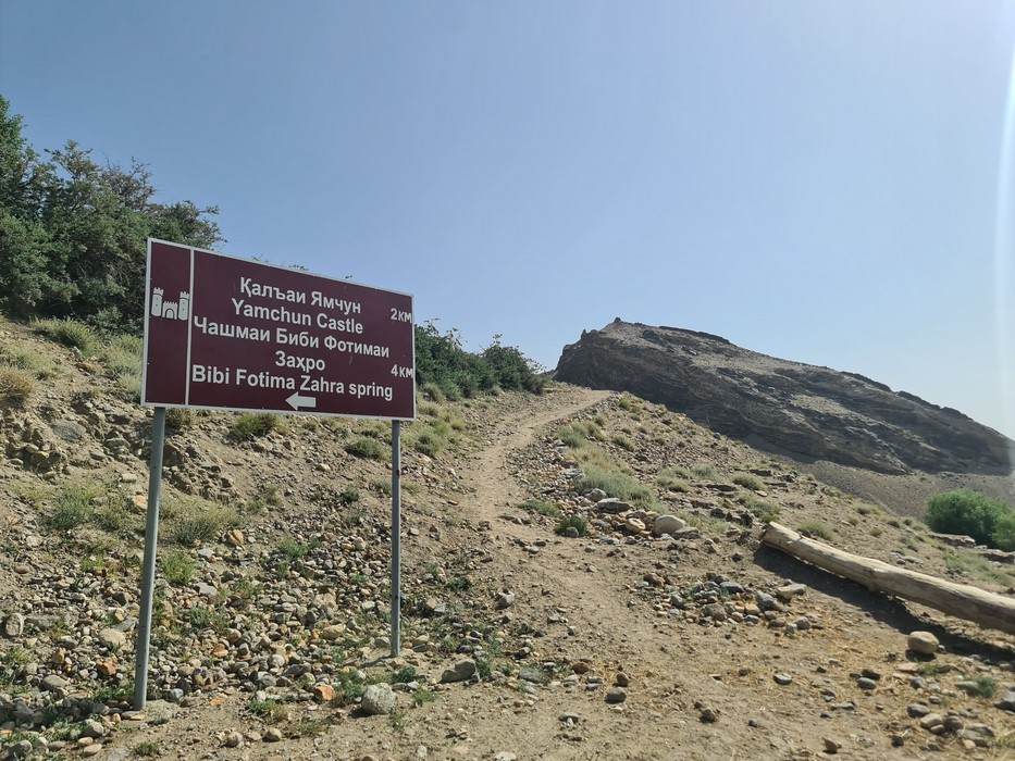 Drumul spre cetate Pamir