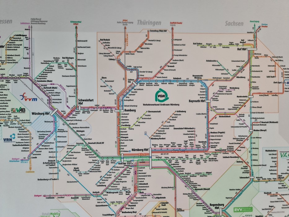VGN Map Nurnberg network